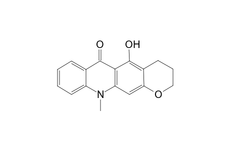 5-Hydroxy-1-methyl-3,4-dihydro-2H-pyrano[2,3-b]acridin-6(11)-one