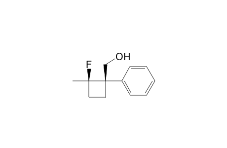 1-Fluoro-c-2-hydroxymethyl-1-methyl-2-phenylcyclo-butane