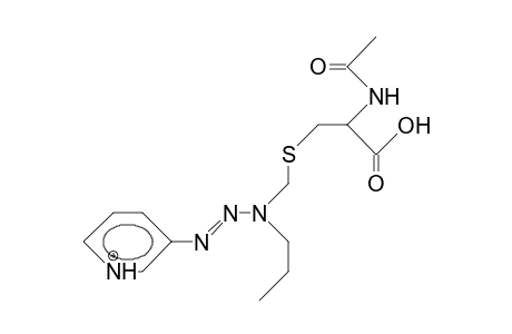 3-(3-<S-(N-Acetyl-cysteinyl)-methyl>-3-propyl-triazeno)-pyridinium cation