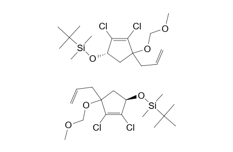 1-ALLYL-4-(TERT.-BUTYLDIMETHYLSILYLOXY)-1-METHOXYMETHOXY-2,3-DICHLORO-CYCLOPENT-2-ENE