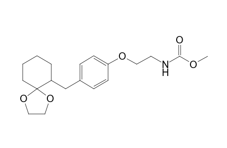 Methyl N-{2-{4'-[(2",2"-ethylenedioxy)cyclohexyl)methyl]phenoxy}ethyl}carbamate