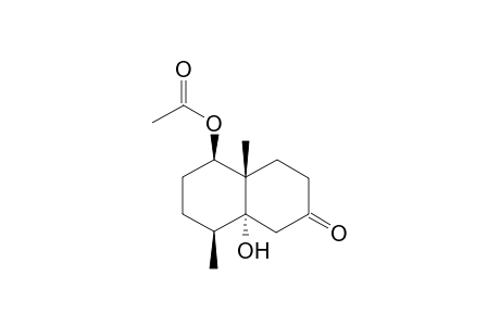 1.beta.-Acetoxy-4.beta.,10.beta.-dimethyl-5.alpha.-hydroxy-decalin-7-one