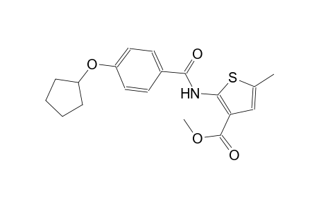 methyl 2-{[4-(cyclopentyloxy)benzoyl]amino}-5-methyl-3-thiophenecarboxylate
