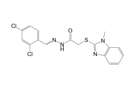 acetic acid, [(1-methyl-1H-benzimidazol-2-yl)thio]-, 2-[(E)-(2,4-dichlorophenyl)methylidene]hydrazide