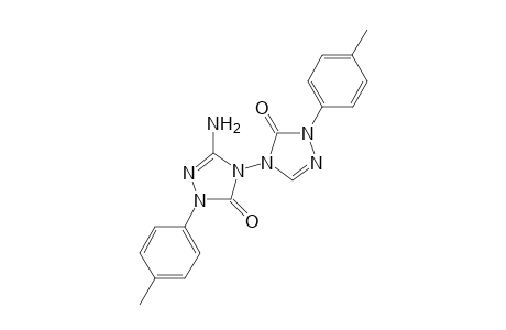 5-Amino-bis(2-p-methylphenyl-2,4-dihydro-1,2,4-triazol-3-one-4-yl)