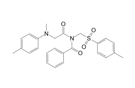 N-(2-(methyl(p-tolyl)amino)acetyl)-N-(tosylmethyl)benzamide