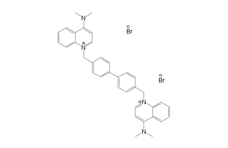[1-[4-[4-[(4-dimethylaminoquinolin-1-ium-1-yl)methyl]phenyl]benzyl]quinolin-1-ium-4-yl]-dimethyl-amine dibromide