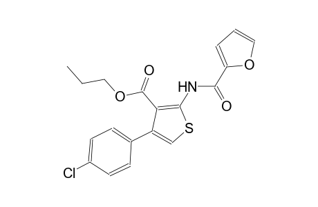 propyl 4-(4-chlorophenyl)-2-(2-furoylamino)-3-thiophenecarboxylate