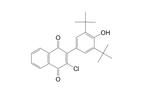 2-Chloranyl-3-(3,5-ditert-butyl-4-oxidanyl-phenyl)naphthalene-1,4-dione