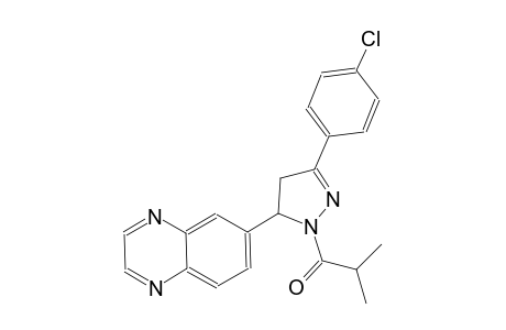 quinoxaline, 6-[3-(4-chlorophenyl)-4,5-dihydro-1-(2-methyl-1-oxopropyl)-1H-pyrazol-5-yl]-