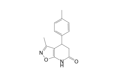3-Methyl-4-(p-tolyl)-4,7-dihydroisoxazolo[5,4-b]pyridin-6(5H)-one