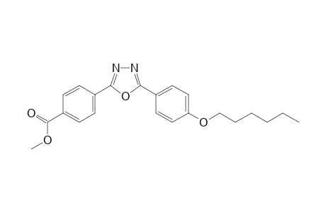 methyl 4-[5-(4-hexoxyphenyl)-1,3,4-oxadiazol-2-yl]benzoate