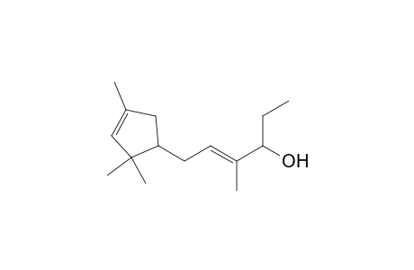 4-Methyl-6-(2,2,4-trimethylcyclopent-3-en-1-yl)hex-4-en-3-ol