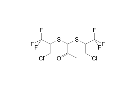 BIS(1-TRIFLUOROMETHYL-2-CHLOROETHYLTHIO)ACETONE