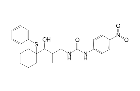anti-(2RS,3RS)-N-{3-Hydroxy-2-methyl-3-(phenylthio)cyclohexenyl]propyl}-N'-(p-nitrophenyl)urea