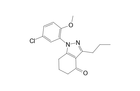 1-(5-Chloranyl-2-methoxy-phenyl)-3-propyl-6,7-dihydro-5H-indazol-4-one