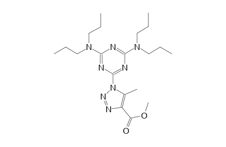 1H-1,2,3-triazole-4-carboxylic acid, 1-[4,6-bis(dipropylamino)-1,3,5-triazin-2-yl]-5-methyl-, methyl ester