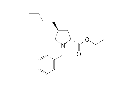 (2R,4S)-1-(benzyl)-4-butyl-pyrrolidine-2-carboxylic acid ethyl ester