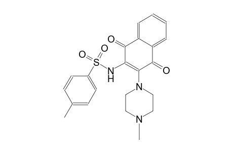 4-methyl-N-[3-(4-methyl-1-piperazinyl)-1,4-dioxo-1,4-dihydro-2-naphthalenyl]benzenesulfonamide
