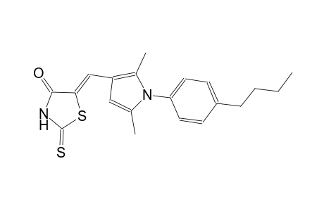(5Z)-5-{[1-(4-butylphenyl)-2,5-dimethyl-1H-pyrrol-3-yl]methylene}-2-thioxo-1,3-thiazolidin-4-one