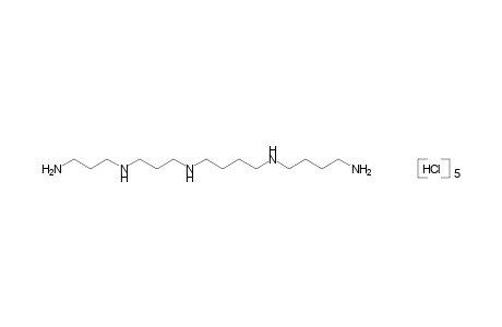 4-amino-4'-{{3-[(3-aminopropyl)amino]propyl}amino}dibutylamine, pentahydrochloride