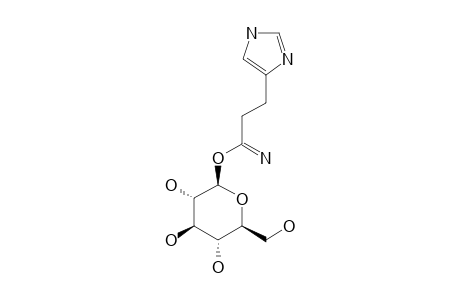 POLYBIOSIDE;3,4,5-TRIHYDROXY-6-(HYDROXYMETHYL)-1-BETA-TETRAHYDRO-2-H-PYRAN-2-YL_3-(1-H-IMIDAZOL-4-YL)-PROPANIMIDATE