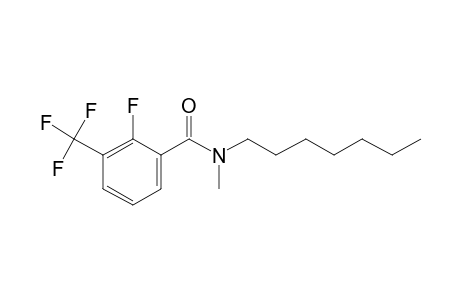 Benzamide, 2-fluoro-3-trifluoromethyl-N-methyl-N-heptyl-