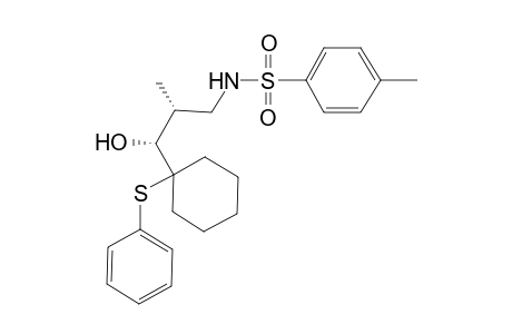 anti-(2RS,3RS)-N-{3-Hydroxy-2-methyl-3-[1-(phenylthio)cyclohexyl]propyl}tosylamide