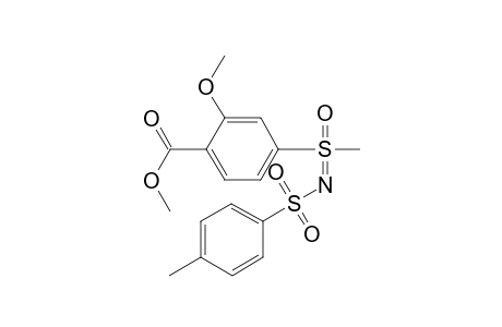 Benzoic acid, 2-methoxy-4-[S-methyl-N-[(4-methylphenyl)sulfonyl]sulfonimidoyl]-, methyl ester