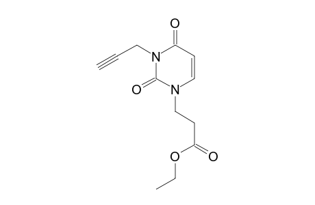 3-(2,4-Dioxo-3-prop-2-ynyl-3,4-dihydro-2H-pyrimidin-1-yl) propionic acid ethyl ester