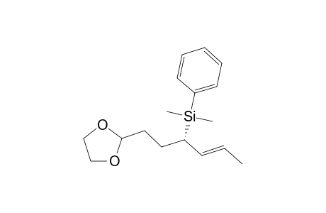 (2E,4S)-7,7-Ethylenedioxy-4-dimethyl(phenyl)hept-2-ene