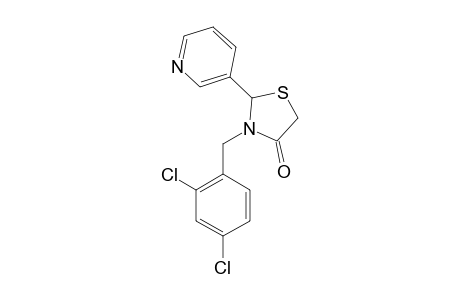3-(2,4-dichlorobenzyl)-2-(3-pyridyl)-4-thiazolidinone