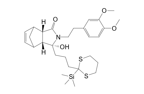 (3R*,3aR*,7aS*)-N-[2-(3,4-Dimethoxyphenyl)ethyl]-3-hydroxy-3-[3-(2-trimethylsilyl-1,3-dithian-2-yl)propyl]-3a,4,7,7a-tetrahydro-4,7-methanoisoindolin-1-one