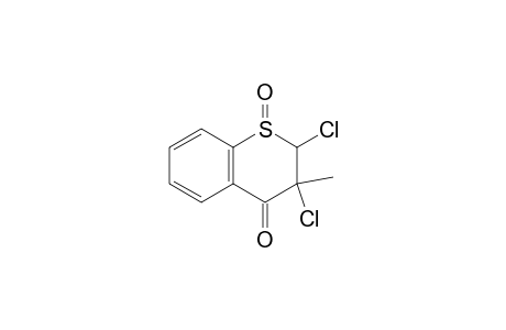 4H-1-Benzothiopyran-4-one, 2,3-dichloro-2,3-dihydro-3-methyl-, 1-oxide