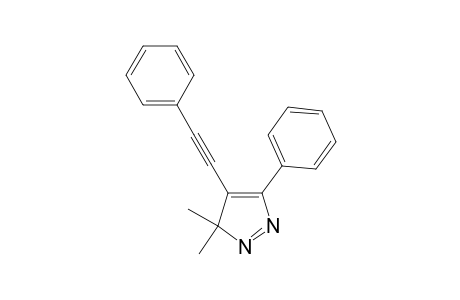 3,3-dimethyl-5-phenyl-4-(2-phenylethynyl)pyrazole