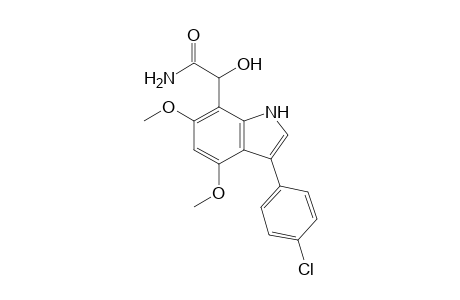 2-(3'-(4"-Chlorophenyl)-4',6'-dimethoxyindol-7'-yl)-2-hydroxyethanamide