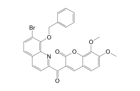 8-(Benzyloxy)-7-bromoquinoline-2-yl 7,8-dimethoxy-2-oxo-2H-1-benzopyran-3-yl ketone