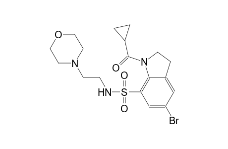 1H-indole-7-sulfonamide, 5-bromo-1-(cyclopropylcarbonyl)-2,3-dihydro-N-[2-(4-morpholinyl)ethyl]-