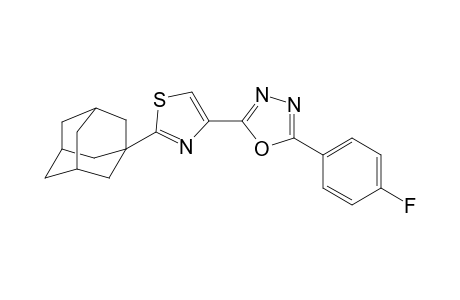 2-(2-Adamantyl-1,3-thiazol-4-yl)-5-(4-fluorophenyl)-1,3,4-oxadiazole