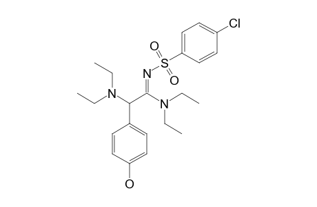 N-[1,2-BIS-(DIETHYLAMINO)-2-(4-HYDROXYPHENYL)-ETHYLIDENE]-4-CHLOROPHENYLSULFONAMIDE