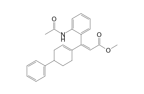 Methyl 3-(4-Phenylcyclohex-1-enyl)-3-(o-acetamidophenyl)-2-propenoate