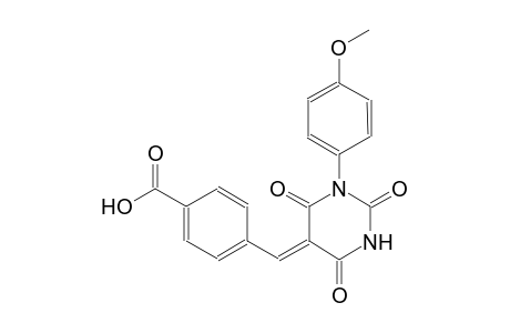 4-[(Z)-(1-(4-methoxyphenyl)-2,4,6-trioxotetrahydro-5(2H)-pyrimidinylidene)methyl]benzoic acid