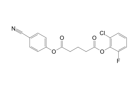 Glutaric acid, 2-chloro-6-fluorophenyl 4-cyanophenyl ester