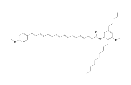2,4,6,8,10,12,14,16-Heptadecaoctaenoic acid, 17-(4-methoxyphenyl)-, 2-decyl-3-methoxy-5-pentylphenyl ester