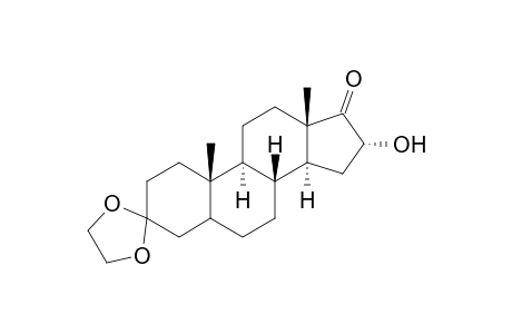 16-.alpha.-Hydroxy-3,3-(ethylenedioxy)androstan-17-one