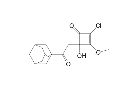 4-[(1-Adamantyl)carbonylmethyl]-2-chloro-4-hydroxy-3-methoxy-2-cyclobutenone