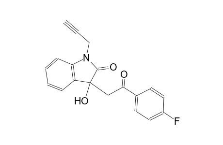 2H-indol-2-one, 3-[2-(4-fluorophenyl)-2-oxoethyl]-1,3-dihydro-3-hydroxy-1-(2-propynyl)-