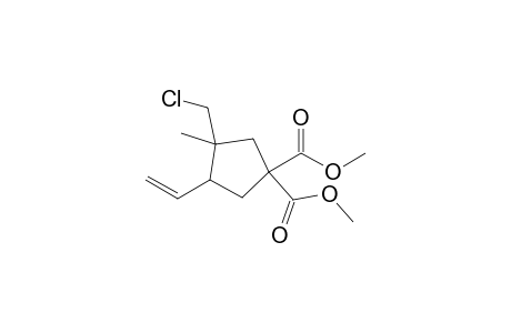 1,1-Dicarbmethoxy-3-chloromethyl-3-methyl-4-vinylcyclopentane