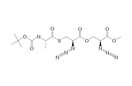 METHYL-(2S,2'R,2''S)-2-AZIDO-3-[2-AZIDO-3-(N-BOC-ALANYLTHIO)-PROPANOYLOXY]-PROPIONATE
