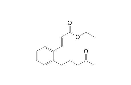 Ethyl (E)-3-[4'-(4"-oxopentyl)phenyl]prop-2-enoate